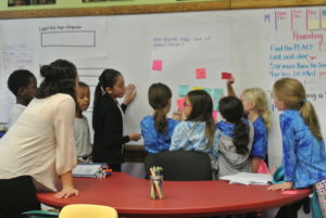 JPDS-NC Third Graders visited the Center City Public Charter School to talk with the students about public land use for the 2016 Election Project.