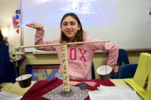 Students present their finished projects at the Sixth Grade Ancient Egypt Exhibition.