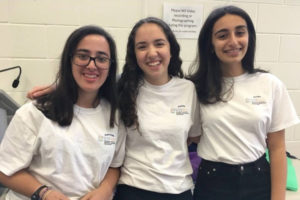 From left to right, GTG Tech founders Hannah Docter-Loeb ('12), MKaela Marcus-Kurn, and Aviah Krupnick ('12)