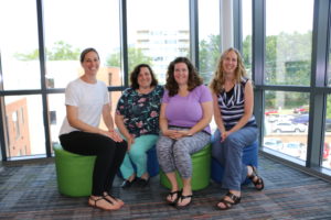 Milton's Learning Support team, Chloe Schklowsky, Emily Wever, Robin Kragen, and Tirza Kramer.