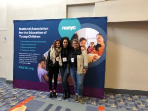 Milton educators smile for the camera at the NAEYC conference.