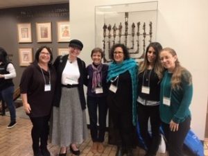 Conference attendees: from left to right, Judy Kimel, Sharon Freundel, Lisa Davis, Gili Bitton, Shani Ben-Atar, and Orit Arditi.